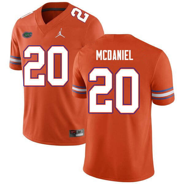 Men #20 Mordecai McDaniel Florida Gators College Football Jerseys Sale-Orange